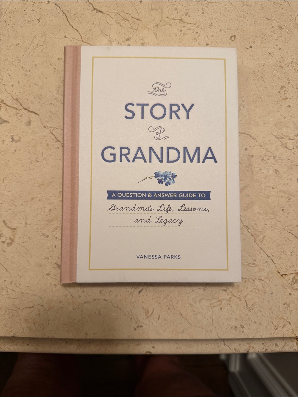 The Story of Grandma Guided Memory Journal — Pink & White